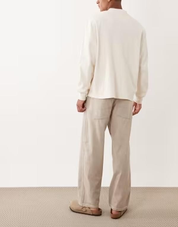 ジャック アンド ジョーンズ メンズ ボトムス デニムパンツ ジーンズ Jack Jones Alex baggy jeans with pocket detail in light Black De