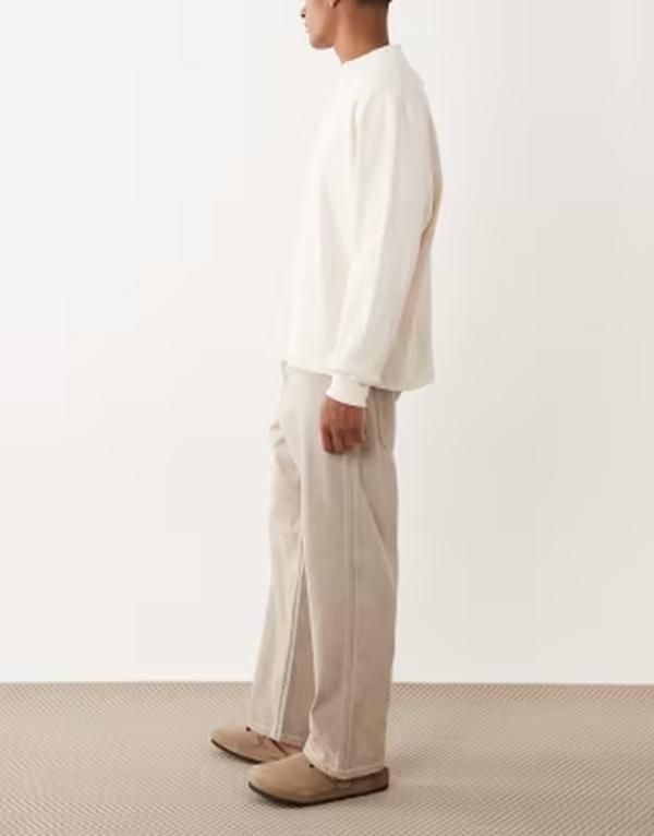 ジャック アンド ジョーンズ メンズ ボトムス デニムパンツ ジーンズ Jack Jones Alex baggy jeans with pocket detail in light Black De