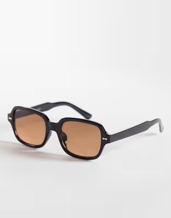 ジーパーズ ピーパーズ レディース アクセサリー サングラス・アイウェア Jeepers Peepersquare sunglasses with light brown lenses Black ブ