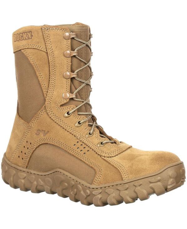 ロッキー メンズ シューズ ブーツ・レインブーツ Tシャツ ROCKY Mens2V Steel Toe Tactical Military Boot Coyote brown ブラウン