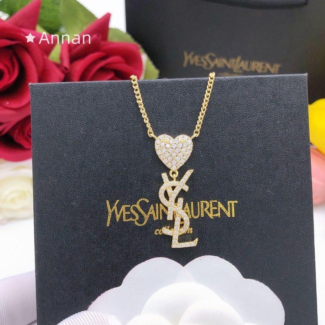 限界価格 新品 YSL Yves Saint Laurent イヴ サンローラン ネックレス レディース 結婚式 卒業式 清楚 イベント 入学式
