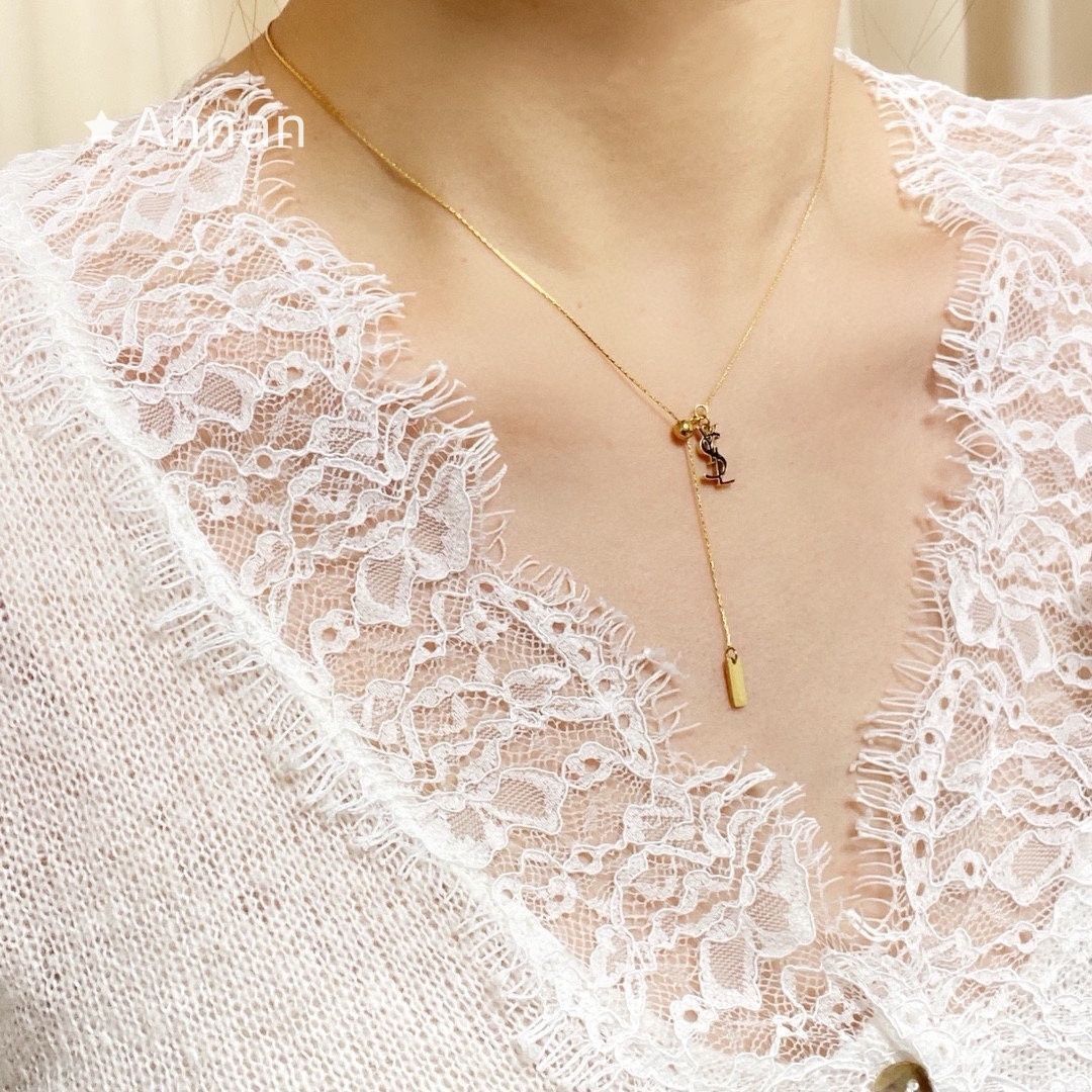 限定品★★ 新品 YSL Yves Saint Laurent イヴ サンローラン ネックレス レディース 結婚式 卒業式 清楚 イベント 入学式