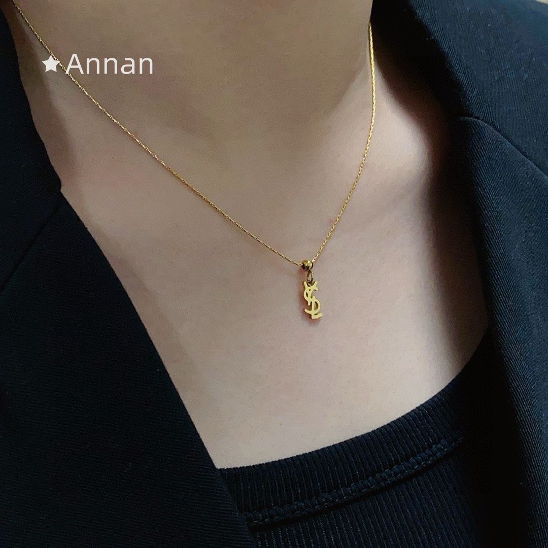 激レア新品 新品 YSL Yves Saint Laurent イヴ サンローラン ネックレス レディース 結婚式 卒業式 清楚 イベント 入学式