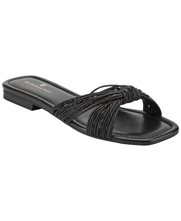 バンドリーノ レディース シューズ スリッポン・ローファー サンダル Bandolino Womensella Knotted Flat SlipOn Sandals Black ブラック