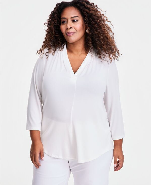 ジェイエムコレクション レディース トップス シャツ Vネック ニット JM Collection Womens 34 Sleeve VNecknitop Created for Macysugar