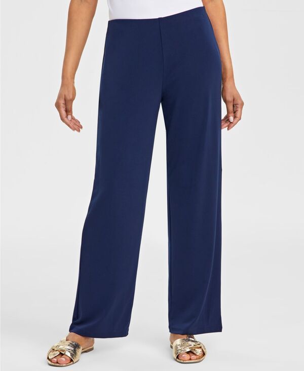 ジェイエムコレクション レディース ボトムス カジュアルパンツ ニット JM Collection Womens Knit WideLeg PullOn Pants Regular Short Len