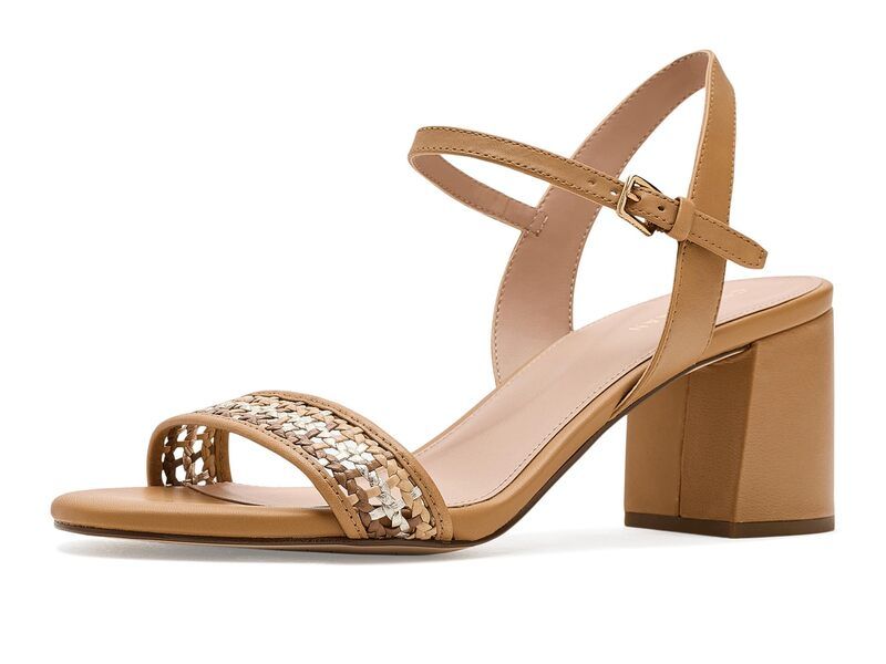 コールハーン レディース シューズ ヒール サンダル Cole Haan Josie Block Heel Sandals 65mm Biscuit LeatherNeutral Woven