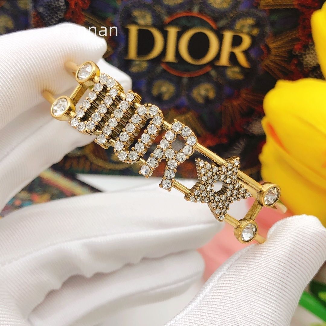 破格 可愛 美新品 CHRISTIAN DIOR クリスチャン ディオール ブレスレット バングル リストバンド レディース 結婚式 卒業式 清楚 イベント 入学式