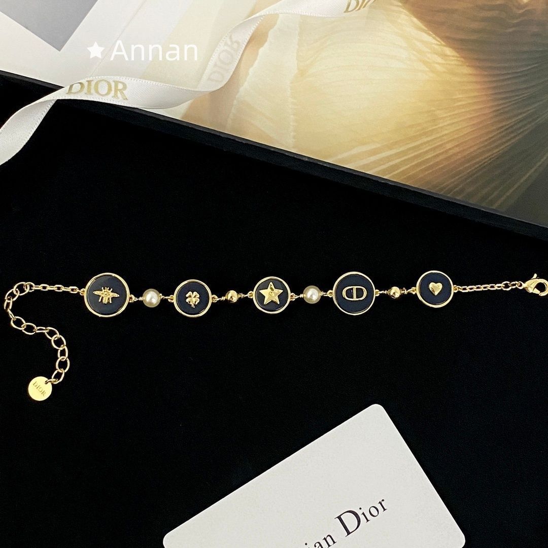 限界価格美品 新品 CHRISTIAN DIOR クリスチャン ディオール ブレスレット バングル リストバンド レディース 結婚式 卒業式 清楚 イベント 入学式