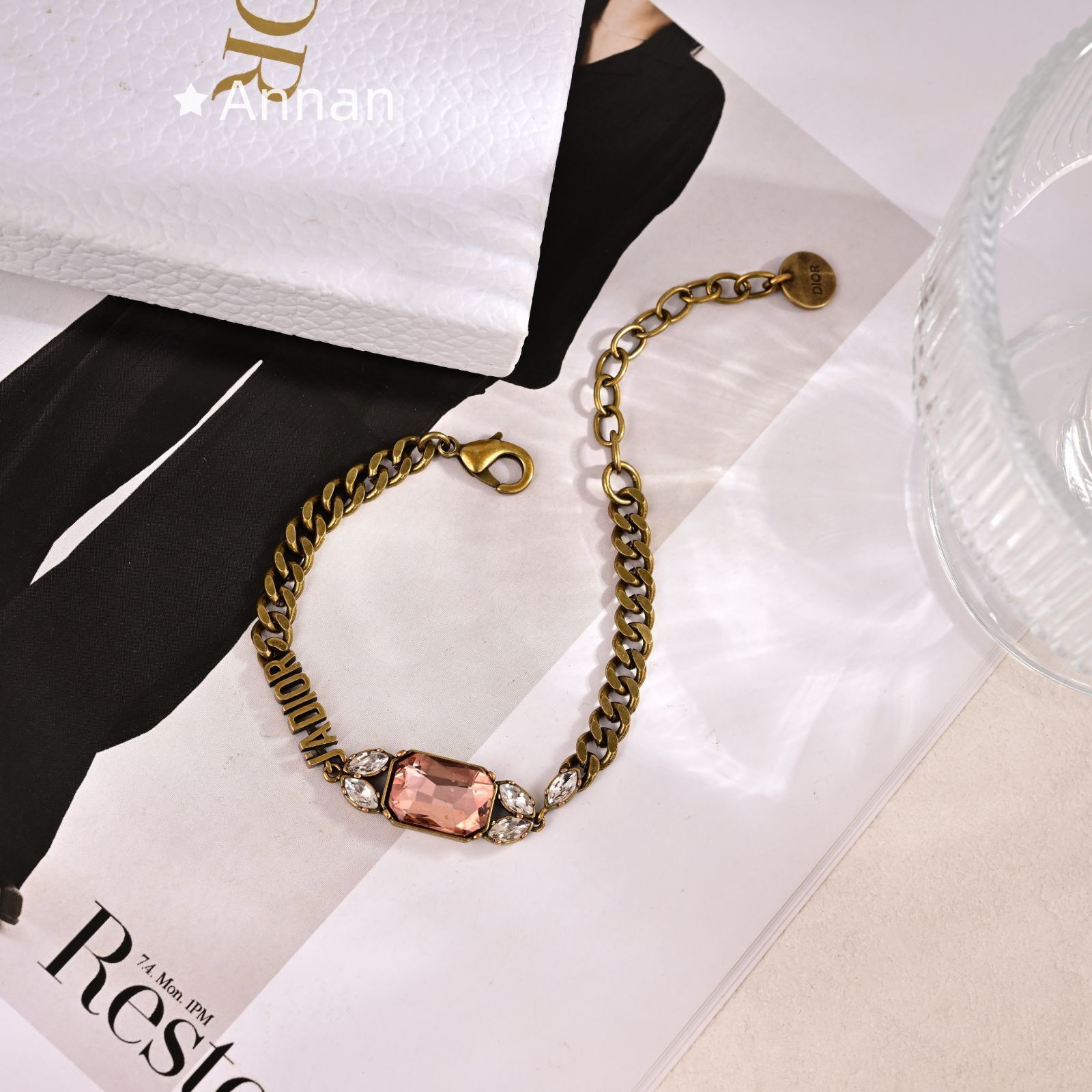 【未使用品】最終値下げ新品 CHRISTIAN DIOR クリスチャン ディオール ブレスレット バングル リストバンド レディース 結婚式 卒業式 清楚 イベント 入学式