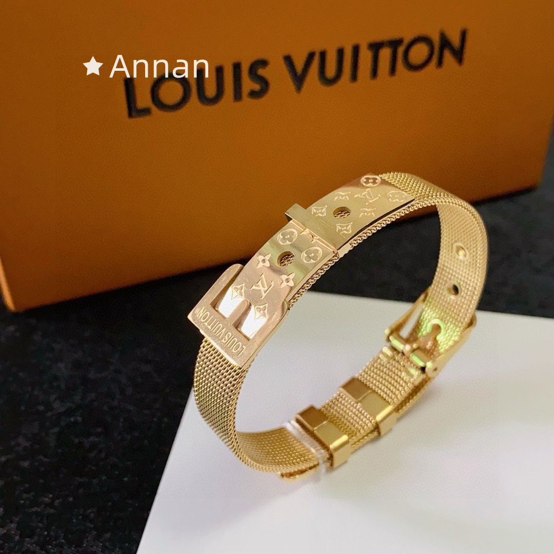 新品に近い 新型 人気 人気 新品 LV LOUIS VUITTON ルイヴィトン ブレスレット バングル リストバンド レディース 結婚式 卒業式 清楚 イベント 入学式