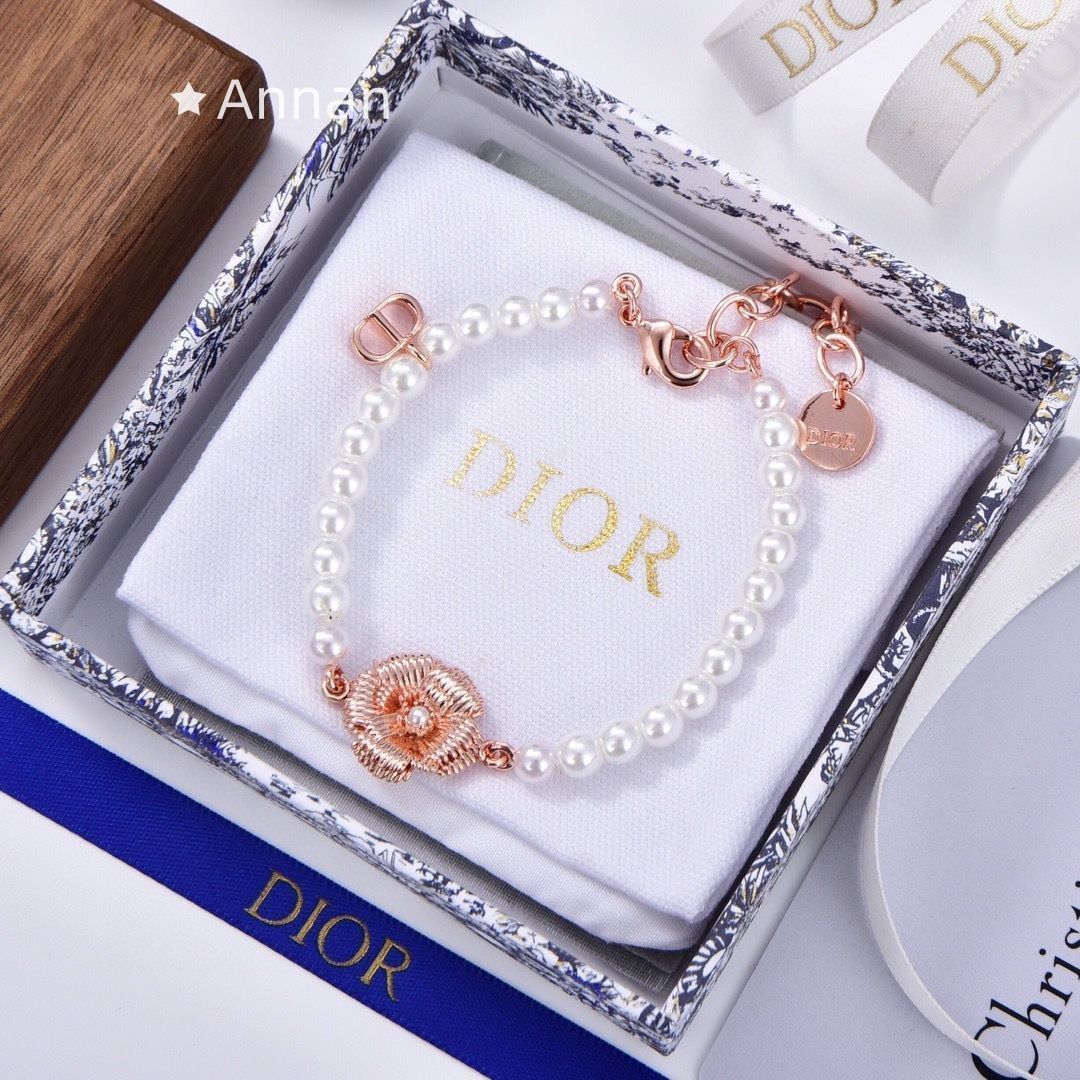 激レア 限定品新型新品 CHRISTIAN DIOR クリスチャン ディオール ブレスレット バングル リストバンド レディース 結婚式 卒業式 清楚 イベント 入学式