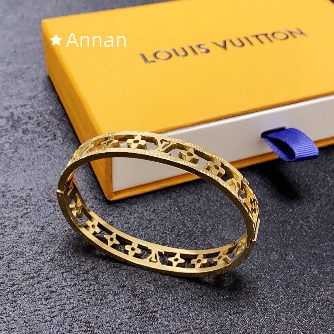 極美品 新品 LV LOUIS VUITTON ルイヴィトン ブレスレット バングル リストバンド レディース 結婚式 卒業式 清楚 イベント 入学式