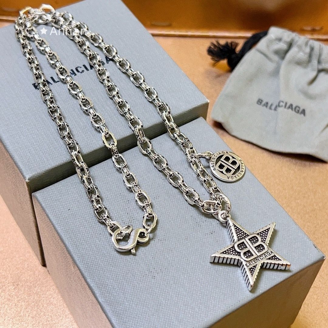 美品新品 BALENCIAGA バレンシアガ ネックレス メンズ 結婚式 卒業式 清楚 イベント 入学式