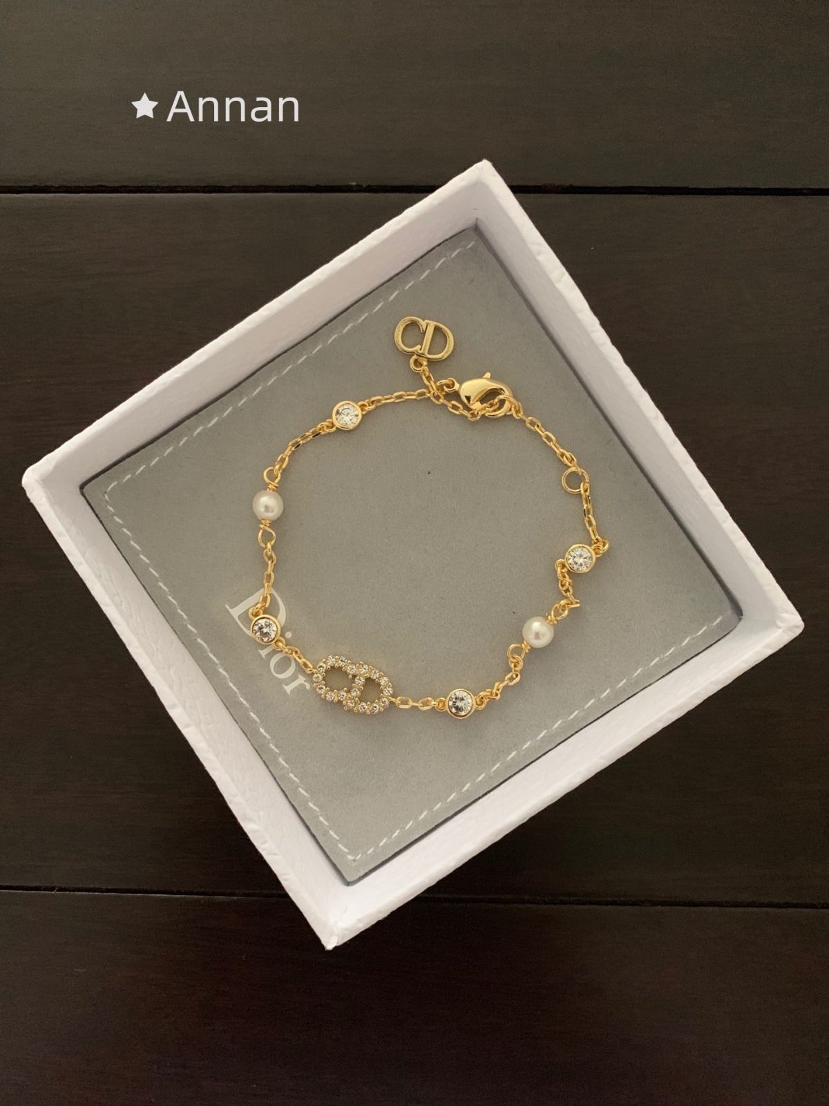 【限定】送料無料新品！新品 CHRISTIAN DIOR クリスチャン ディオール ブレスレット バングル リストバンド レディース 結婚式 卒業式 清楚 イベント 入学式