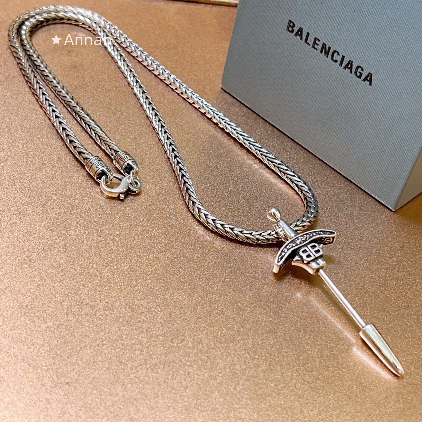 【超極上美品】 美品 新品 BALENCIAGA バレンシアガ ネックレス ネックレス メンズ 結婚式 卒業式 清楚 イベント 入学式