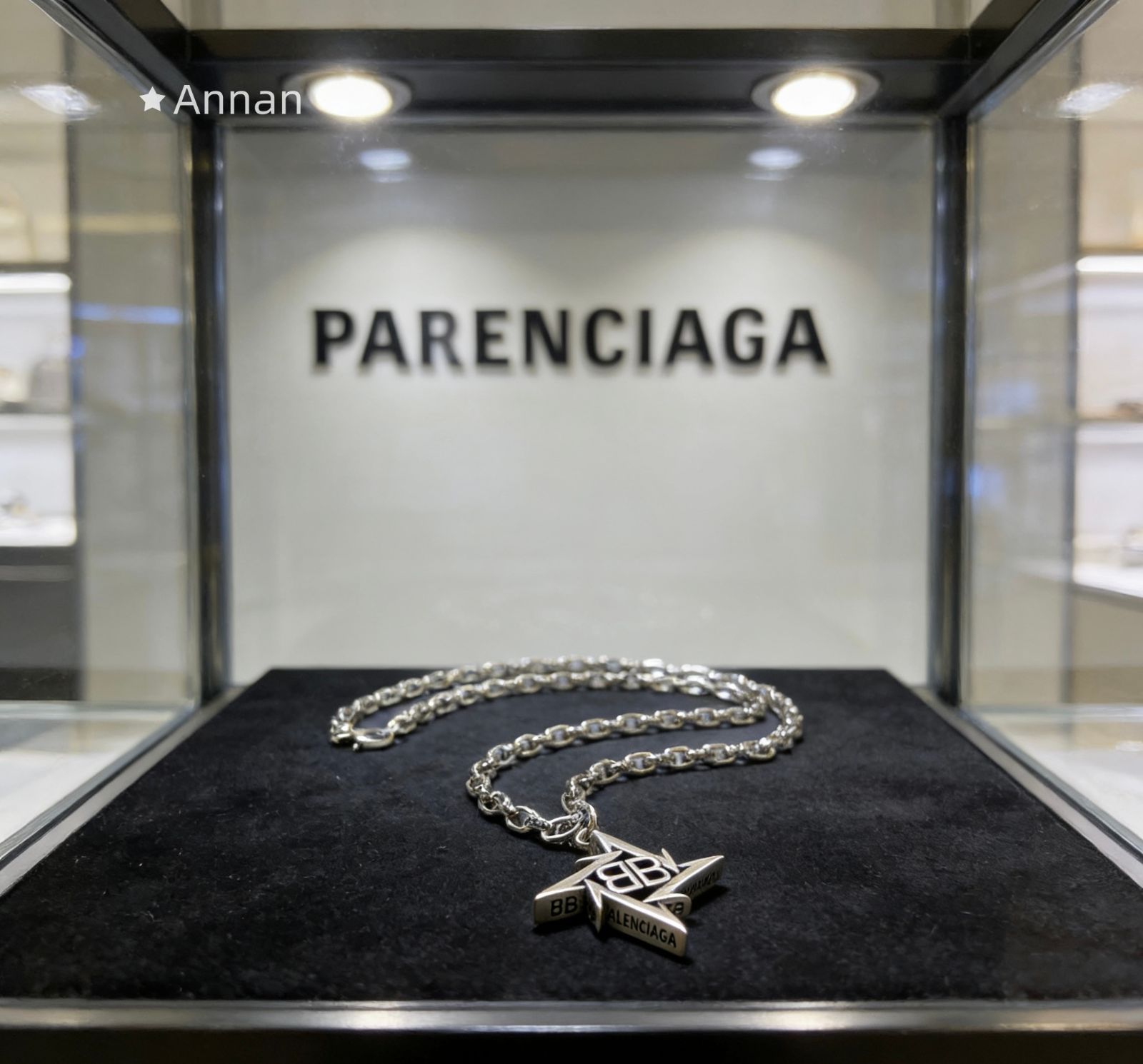 極美品 新品 BALENCIAGA バレンシアガ ネックレス ネックレス メンズ 結婚式 卒業式 清楚 イベント 入学式