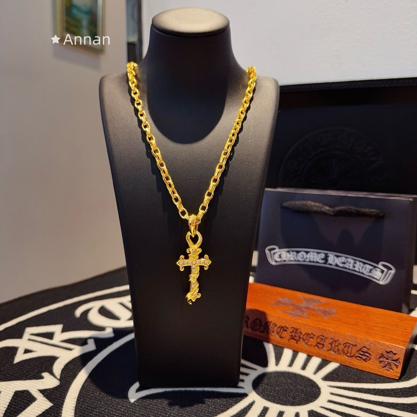 最終値下げ！新品 CHROME HEARTS クロムハーツ ネックレス メンズ 結婚