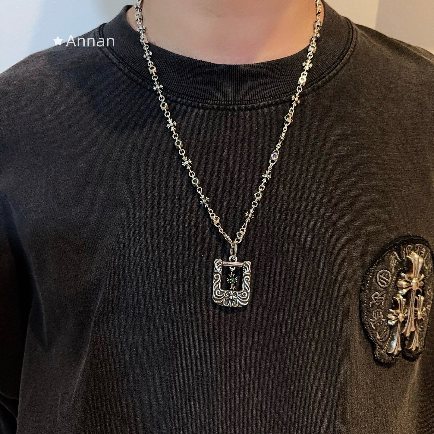可愛 本日特価 超美品 新品 CHROME HEARTS クロムハーツ ネックレス メンズ 結婚式 卒業式 清楚 イベント 入学式