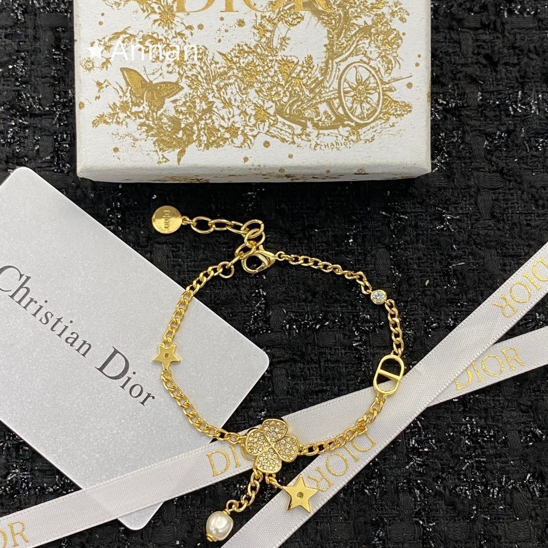 大人気 超美品 新品！新品 CHRISTIAN DIOR クリスチャン ディオール ブレスレット バングル リストバンド レディース 結婚式 卒業式 清楚 イベント 入学式