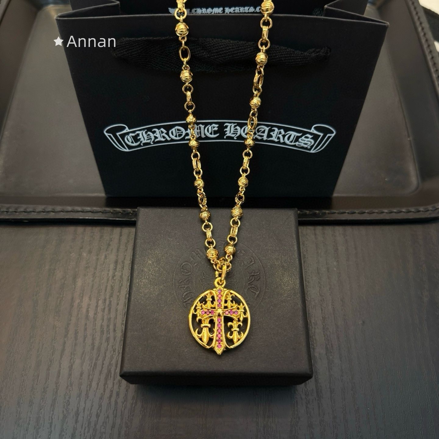 送料込☆ 超美品新品 CHROME HEARTS クロムハーツ ネックレス メンズ 結婚式 卒業式 清楚 イベント 入学式