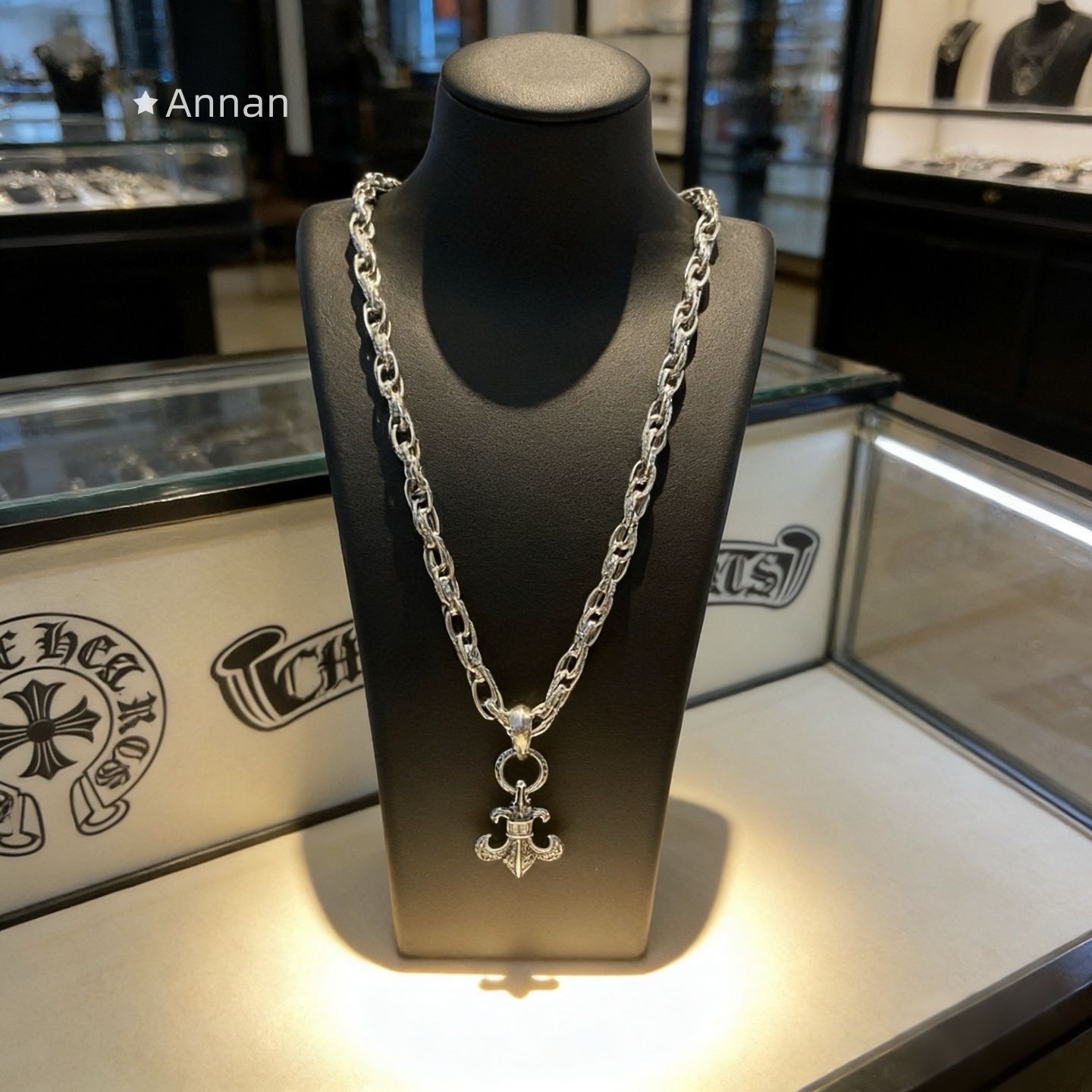 新品 希少 超美品 新品 CHROME HEARTS クロムハーツ ネックレス メンズ 結婚式 卒業式 清楚 イベント 入学式
