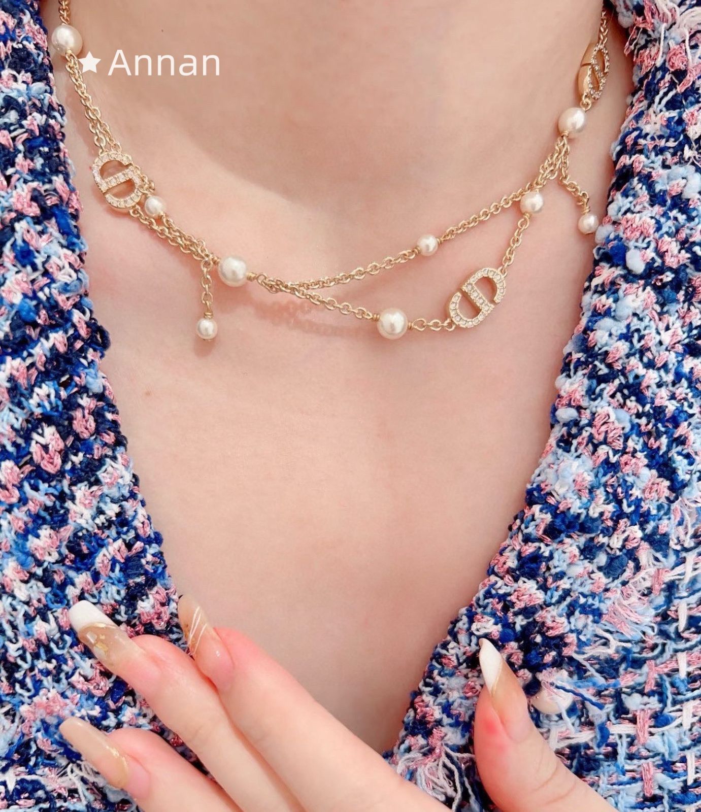 送料無料 新品！新品 CHRISTIAN DIOR クリスチャン ディオール ネックレス レディース 結婚式 卒業式 清楚 イベント 入学式
