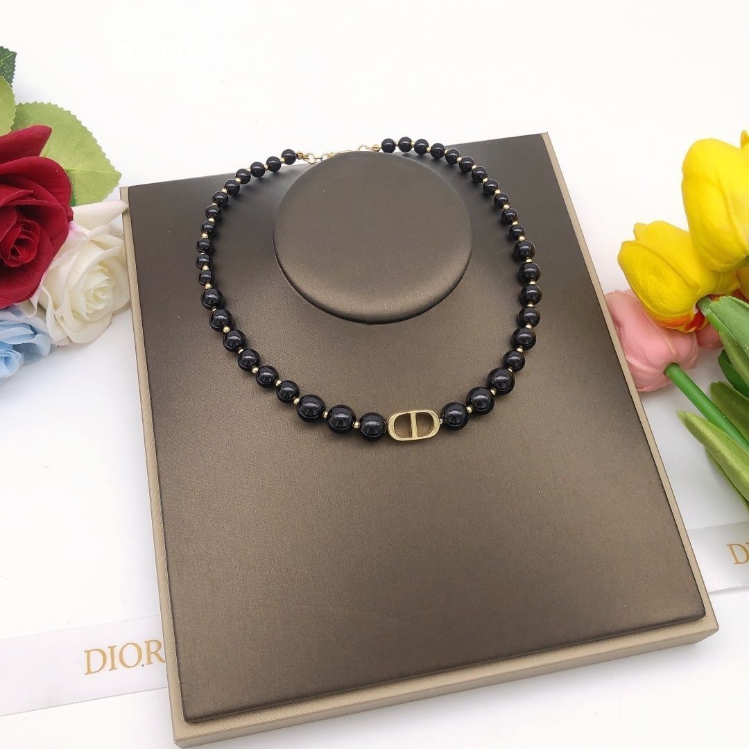 【極美品 現行型】新品 CHRISTIAN DIOR クリスチャン ディオール ネックレス レディース 結婚式 卒業式 清楚 イベント 入学式