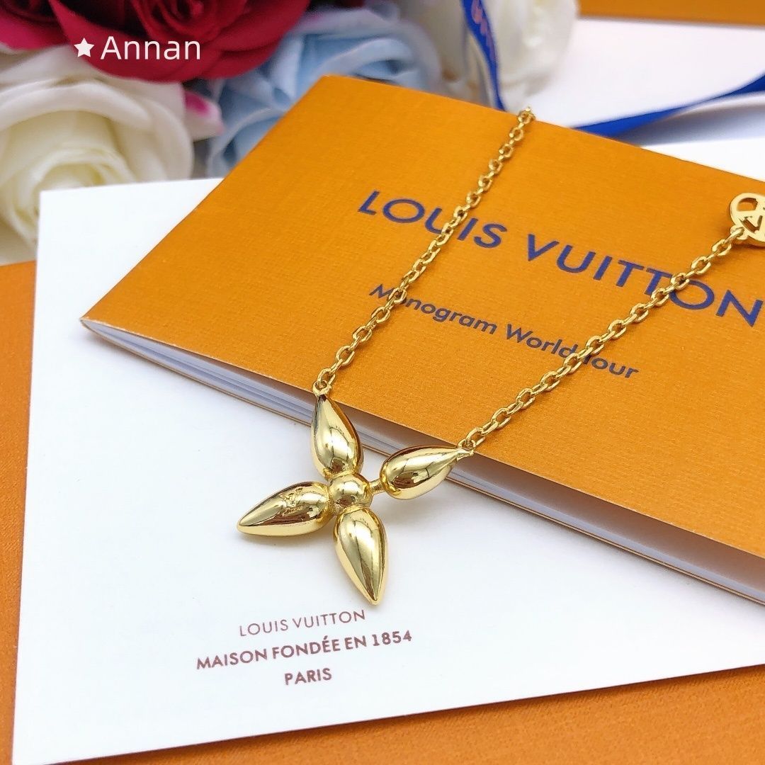 送料込☆新品 LV LOUIS VUITTON ルイヴィトンネックレス レディース 結婚式 卒業式 清楚 イベント 入学式