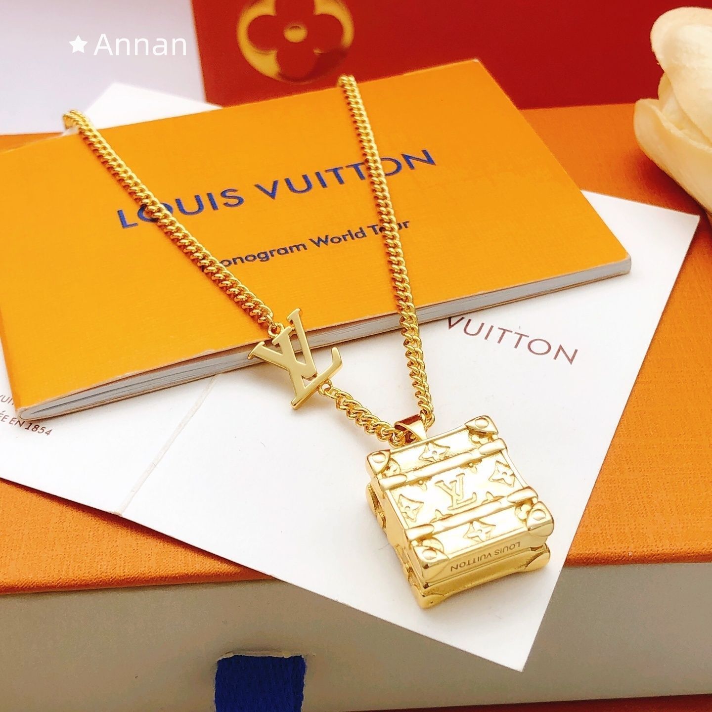 綺麗 ★★ 新品 LV LOUIS VUITTON ルイヴィトン ネックレス レディース 結婚式 卒業式 清楚 イベント 入学式