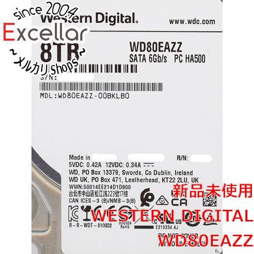 [bn:11] Western Digital製HDD　WD80EAZZ　8TB SATA600 5640