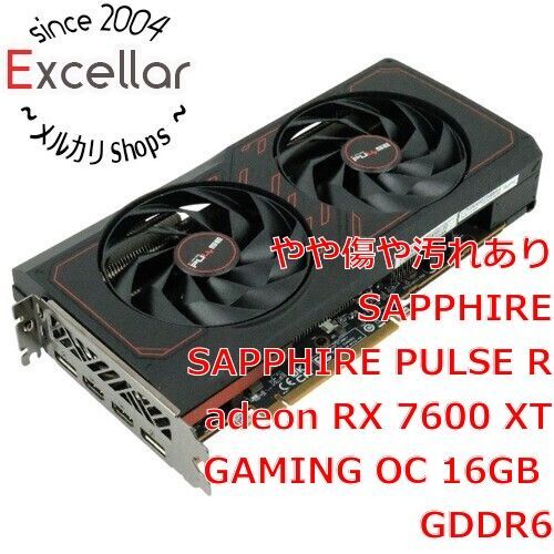 [bn:14] SAPPHIRE　PULSE Radeon RX 7600 XT GAMING OC 16GB GDDR6　11339-04-20G　PCIExp 16GB