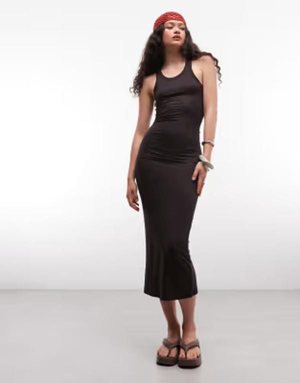 ウィークデイ レディース トップス ワンピース ジャージー マキシ Weekday super soft jersey maxi dress Brown ブラウン