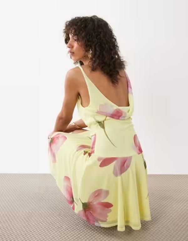ミスセルフフリッジ レディース トップス ワンピース アシンメトリー プリント ミニ Misselfridge cowl neck mini dress with asymmetric hem in
