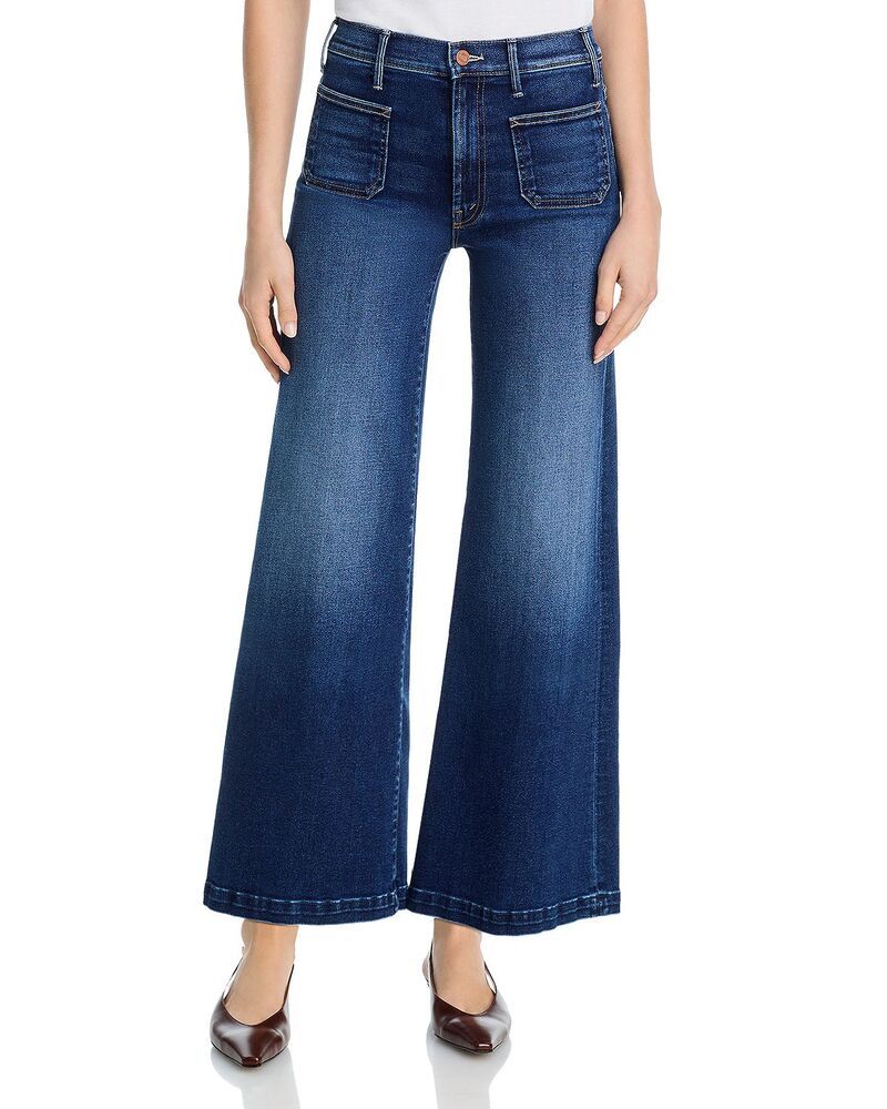 マザー レディース ボトムス デニムパンツ ジーンズ MOTHER Lil Hustleroller Patch Pocket Sneak Jeans in Taking Chances Taking