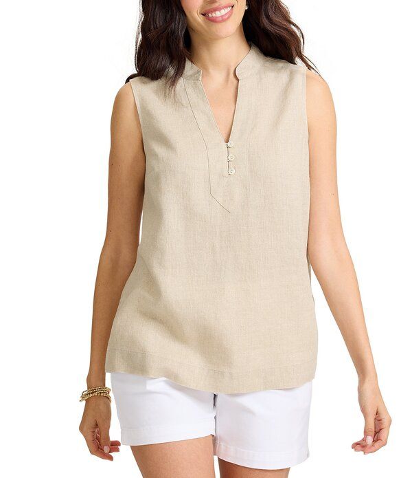 トッミーバハマ レディース トップス シャツ Vネック ノースリーブ Tommy Bahama Coordinating Two Palm Shine VNeck Sleeveless Top Nat
