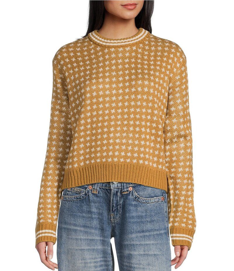 ソルティークルー レディース アウター ニット・セーター Salty Crew Starlight Long Sleeve Jacquard Sweater Bronze 8,564円