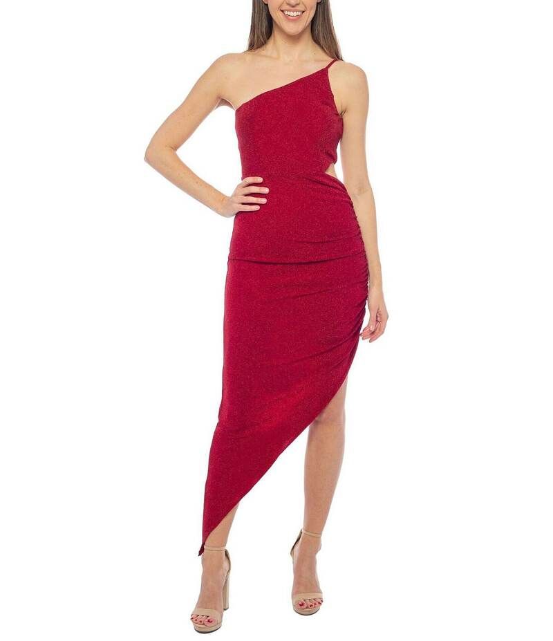 ジャンプ レディース トップス ワンピース アシンメトリー トール ノースリーブ ニット Jump Sleeveless One Shoulder Metallic Knit Asymmetric H