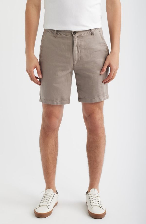 エージー メンズ ボトムス ハーフパンツ・ショーツ ショートパンツ コットン リネン AG Wanderer Linen Cotton Chino Shortsulfur Amber Dust アンバ