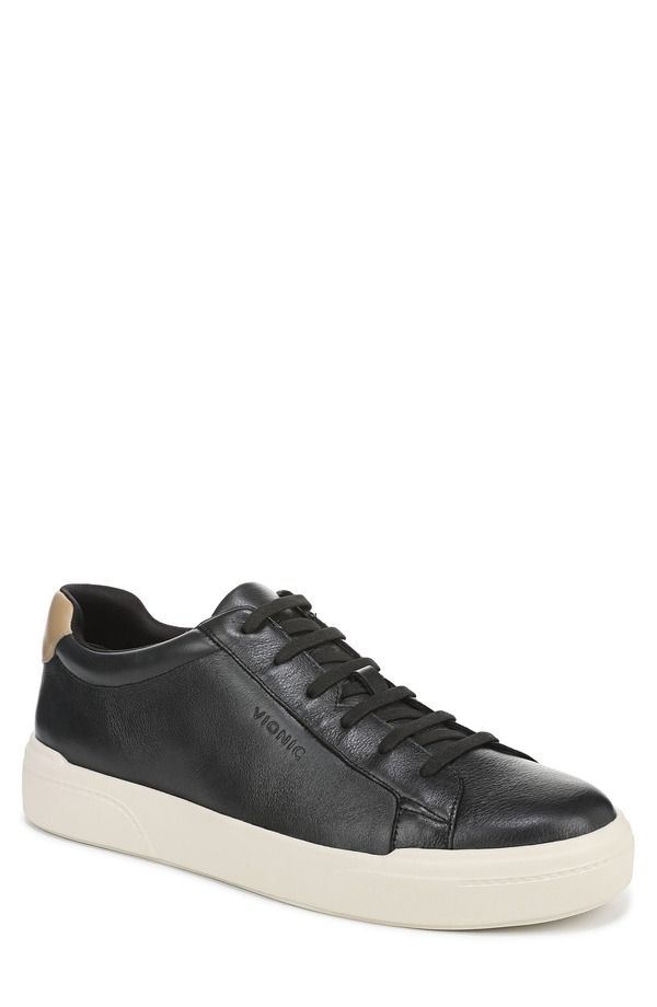 バイオニック メンズ シューズ スニーカー Vionicolbie Low Top Sneaker BlackCreamulti クリーム
