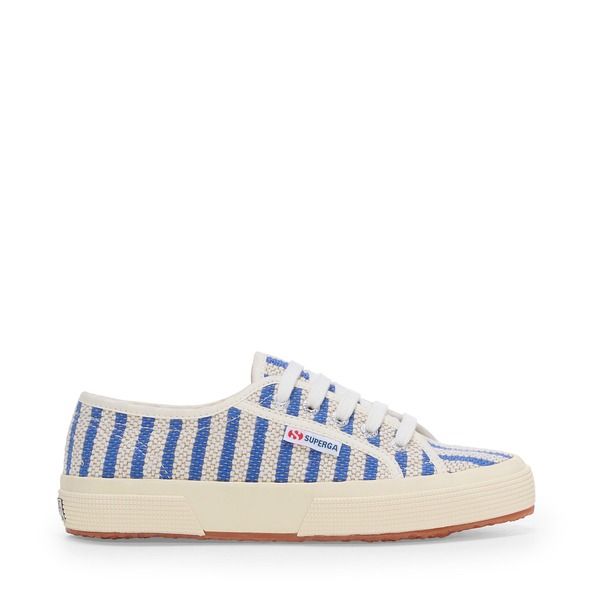 スペルガ レディース シューズ スニーカー コットン Superga 2750 Cotton Stripesneakers BlueOff White オフホワイト