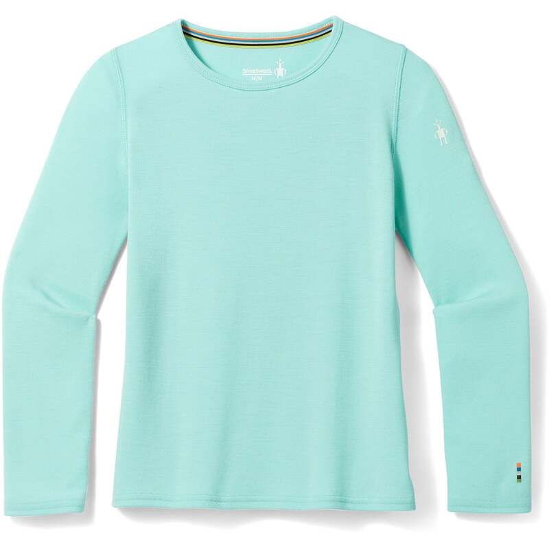 スマートウール メンズ トップス シャツ Smartwool Classic Thermal Merino Base Layer Crew Top Kids Pacific Blue ブルー
