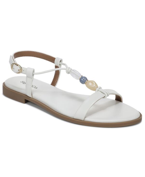 スタイルアンドコー レディース シューズ サンダル Style Co Womens Lylahh Stone Flat Sandals White Linen ホワイト