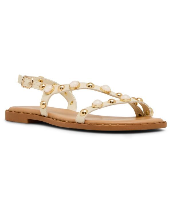 マッデンガール レディース シューズ サンダル Madden Girl Womens Witty Embellished Strappy Flat Sandals Off White Multi オフ