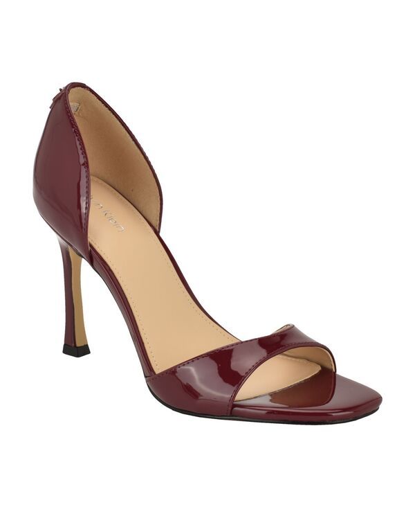 カルバンクライン レディース シューズ サンダル Calvin Klein Womens Aileen DOrsay Stiletto Sandals Dark Cherry Patent