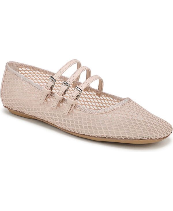 フランコサルト レディース シューズ パンプス Franco Sarto Womens Tatum Square Toe Mary Jane Flatsoft Blush Fabric ブラッシュ