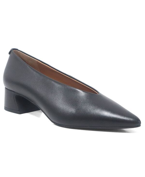 ジェントルソウルズ レディース シューズ パンプス ヒール Gentle Souls Womens Galleria Pointed Toe Block Heel Pumps Black Leathe