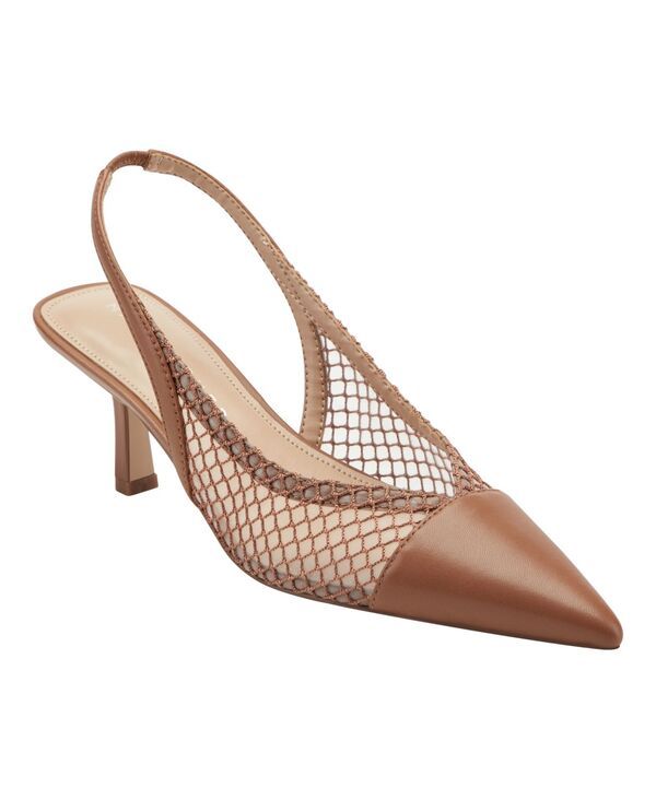 マーク・フィッシャー レディース シューズ パンプス メッシュ ヒール Marc Fisher LTD Womens Gipsi Mesh Slingbackitten Heel Pumps Cogn