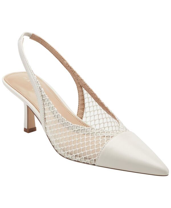 マーク・フィッシャー レディース シューズ パンプス メッシュ ヒール Marc Fisher LTD Womens Gipsi Mesh Slingbackitten Heel Pumps Crea