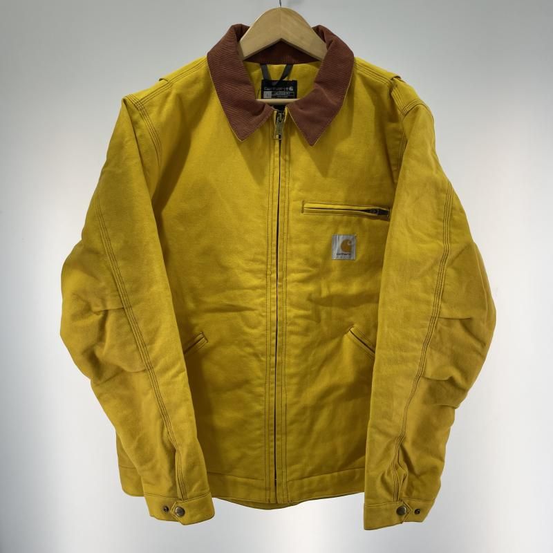 【中古】Carhartt デトロイトジャケット サイズL イエロー カーハート OJ3828-M[19]